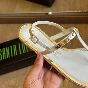 Rasteira Santa Lolla Corrente Dourada 0059.0F5E