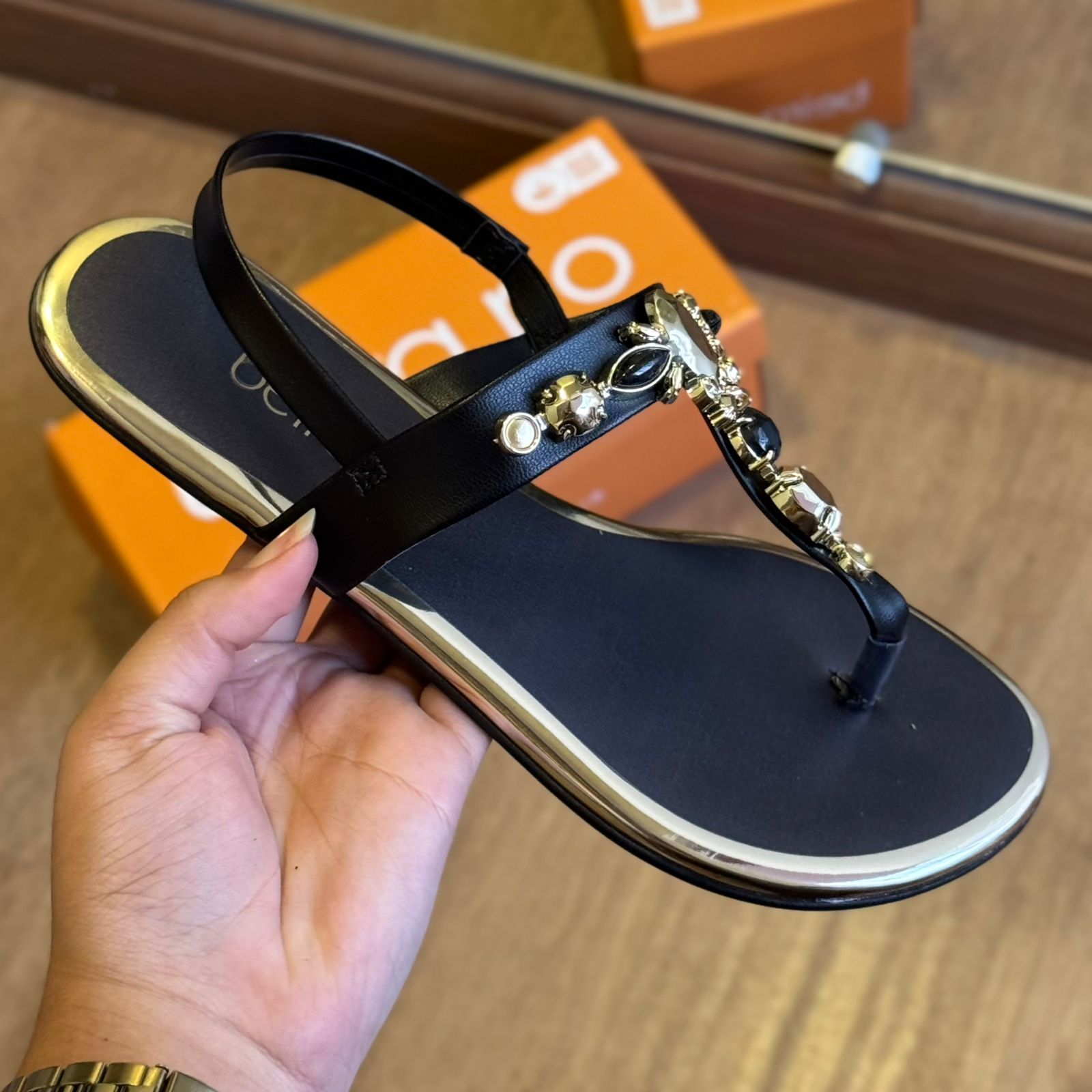 Rasteira Beira Rio Encanto de Pedras 8367.631