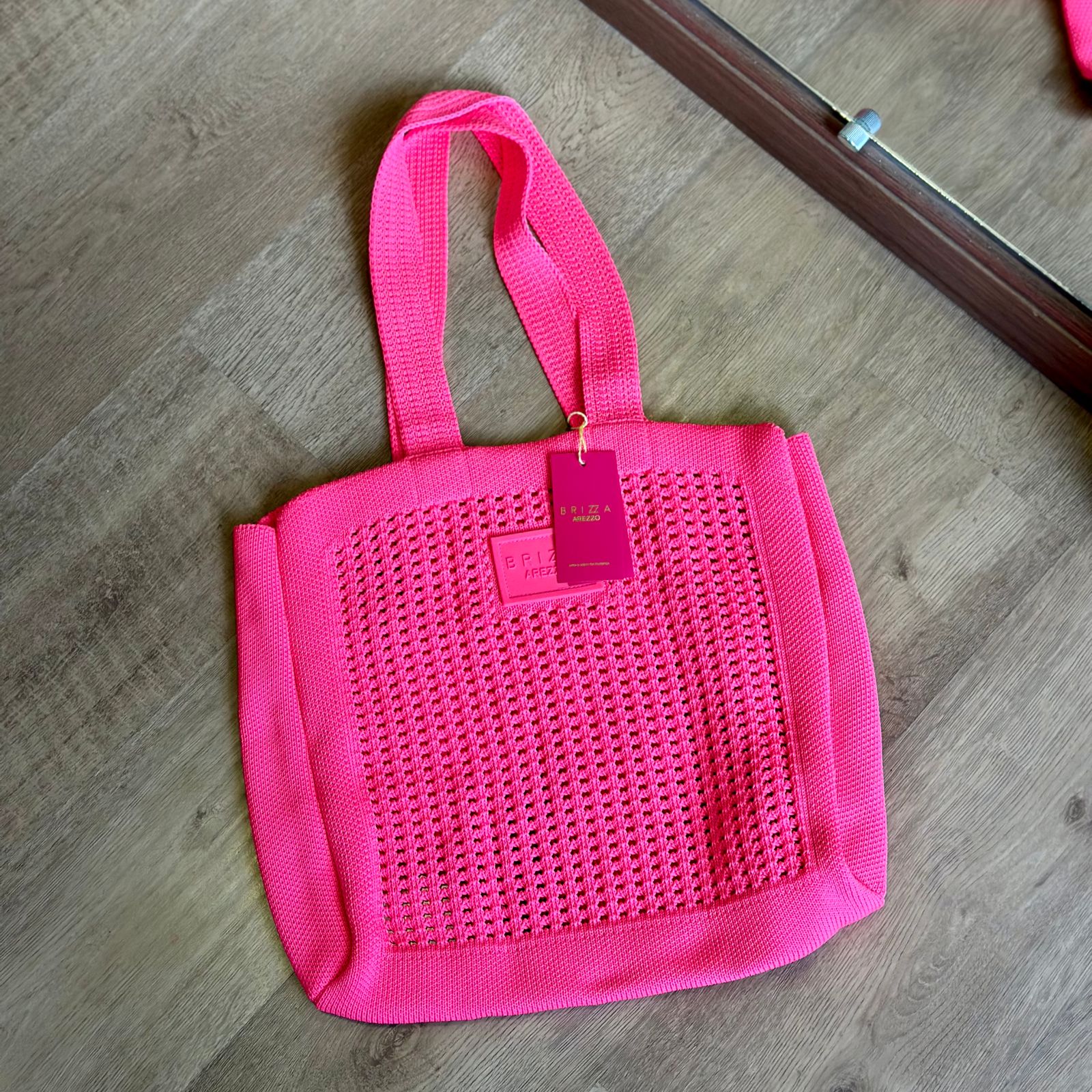 Bolsa Arezzo Brizza Shopping Crochê Mônaco Z19523