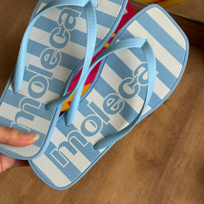 Chinelo de Dedo Moleca Listras 5552.300