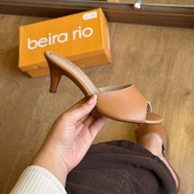 Sandália Mule Beira Rio Salto Fino Baixo 8308.1438