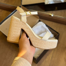 Salto Vizzano Bloco Pelica Trançado 6541.100.7286