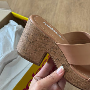 Tamanco Moleca Tiras Cruzadas Natural 5549.100