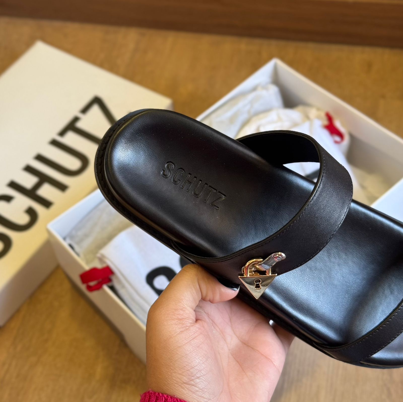 Sandália Schutz Segredo Lacrado S215640420000