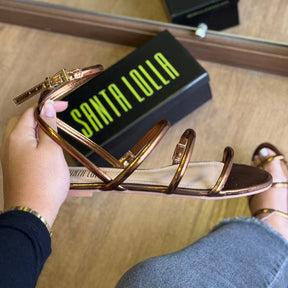 Sandália Santa Lolla Rasteira Tiras Finas 086C.4C78.0A14