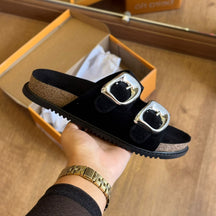 Sandália Papete Beira Rio Detalhe Dourado 8523.116