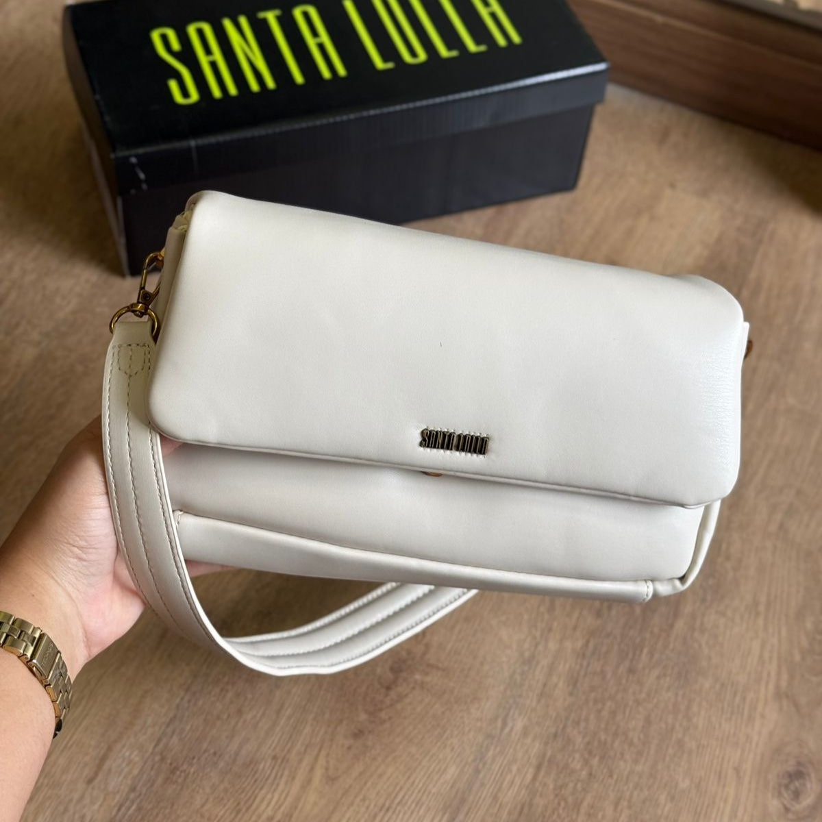 Bolsa Transversal Santa Lolla Slim com Alça Ajustável  0452.427E.037B