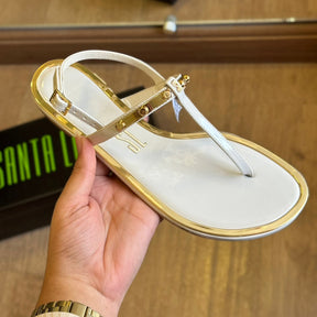 Rasteira Santa Lolla Corrente Dourada 0059.0F5E