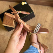 Salto Vizzano Salto Bloco Tira Brilhosa 6558.102