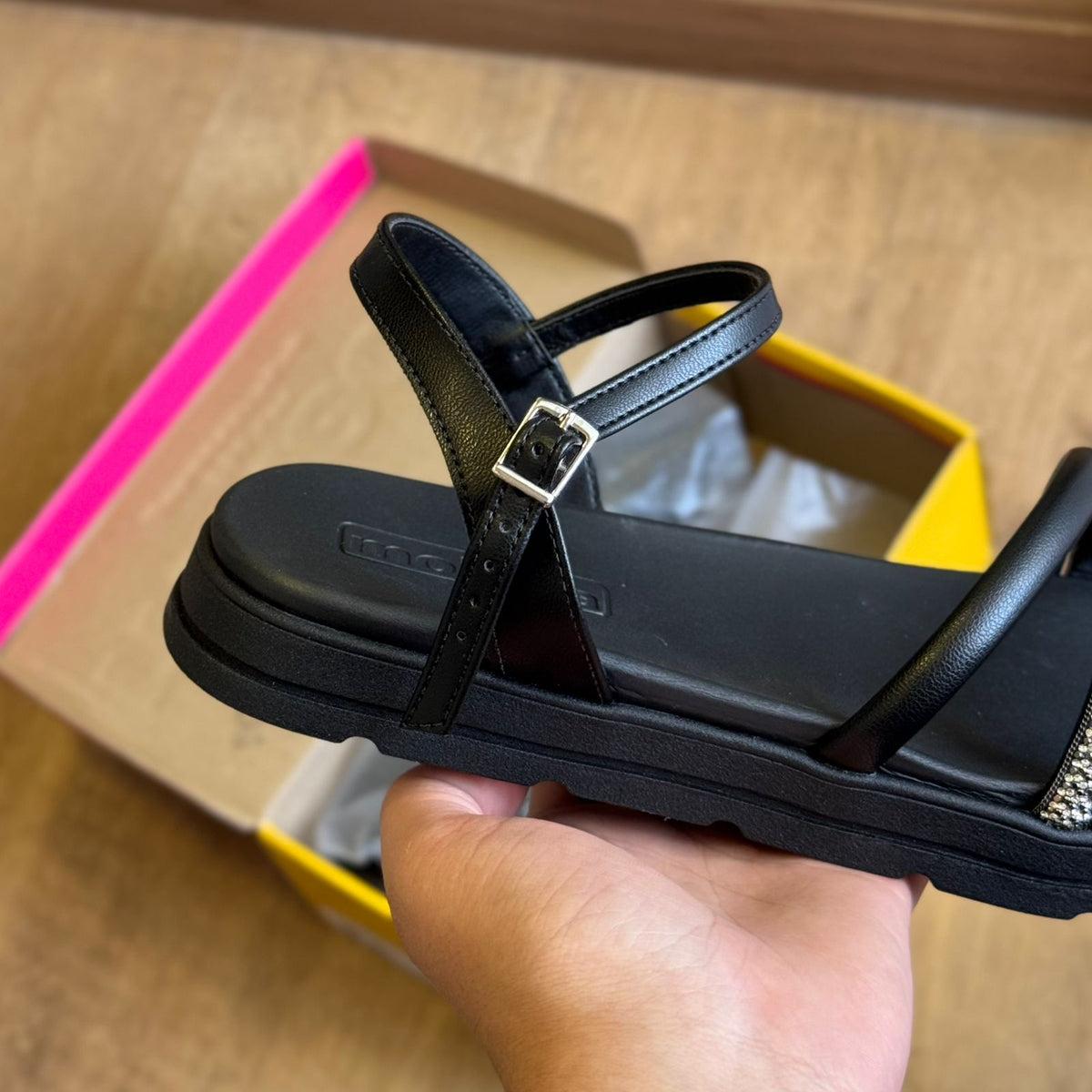 Sandália Moleca Casual Fita Prateada 5490.120