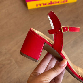 Sandália Moleca Salto Bloco Ajuste Prático 5496.101