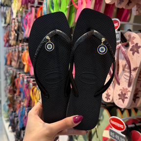 Havaianas Square + Pin Olho Grego Pendurado