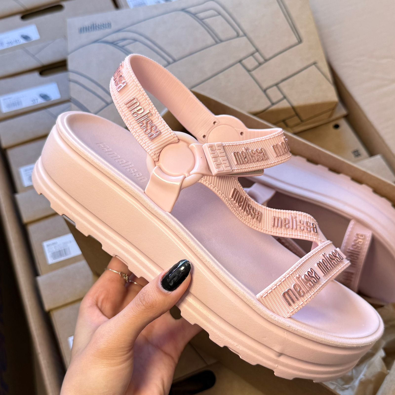 Sandália Melissa Stripes Platform M-Lover 37831