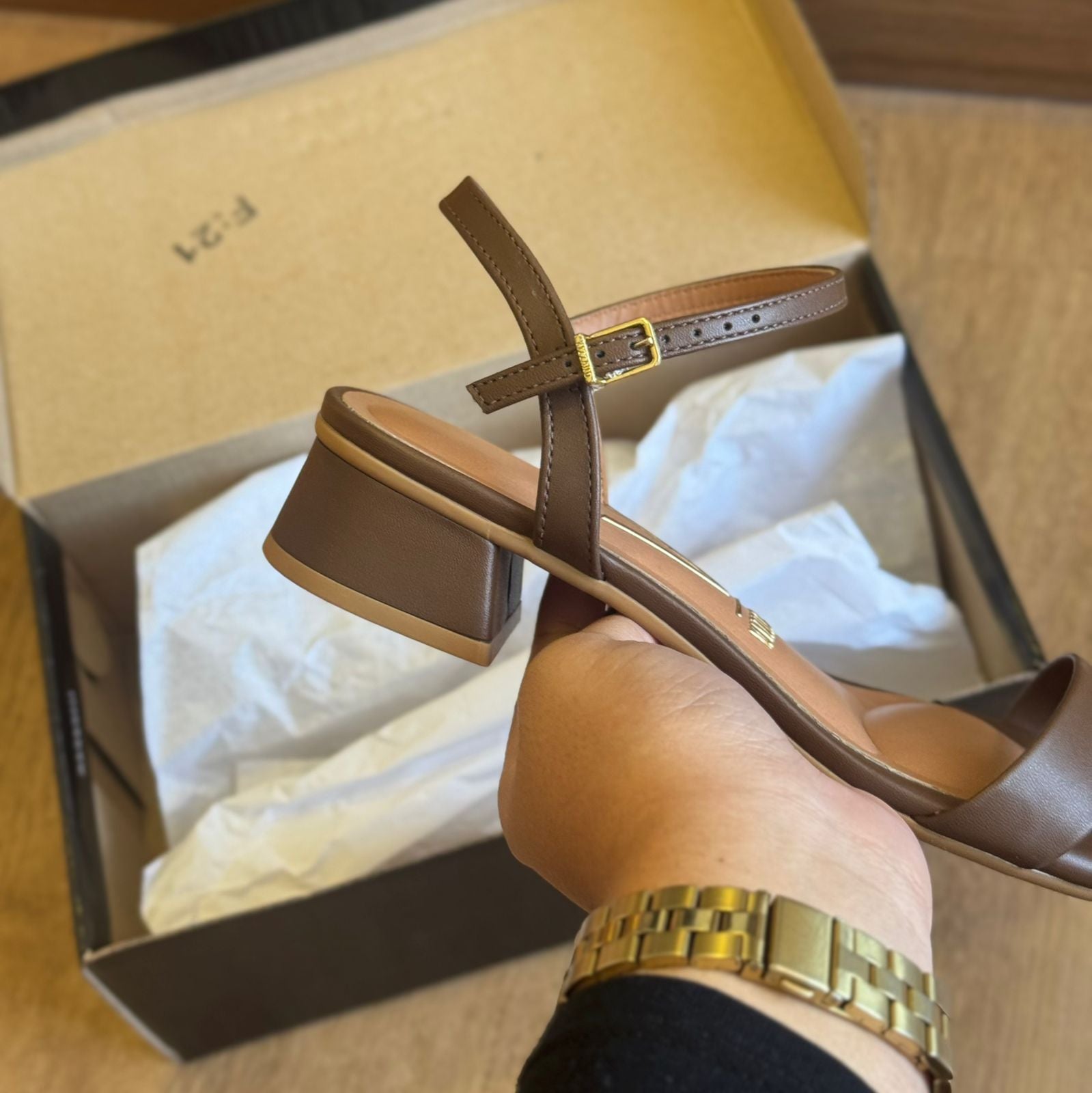 Sandália Vizzano Rasteiro Salto Bloco 6454.111