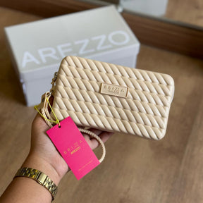 Bolsa Arezzo Pequena Metalizada Alça Marrocos Z195070007