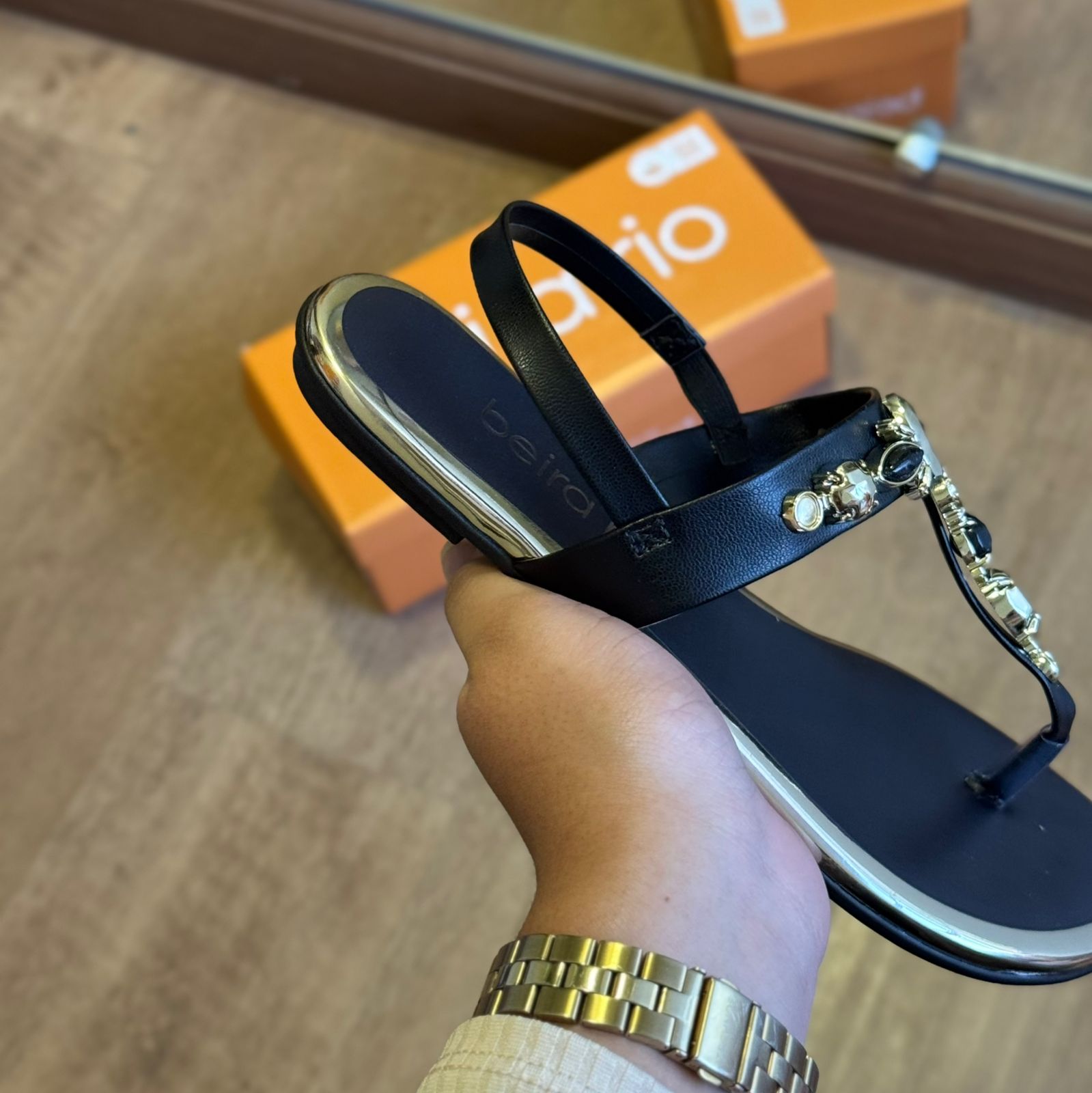 Rasteira Beira Rio Encanto de Pedras 8367.631