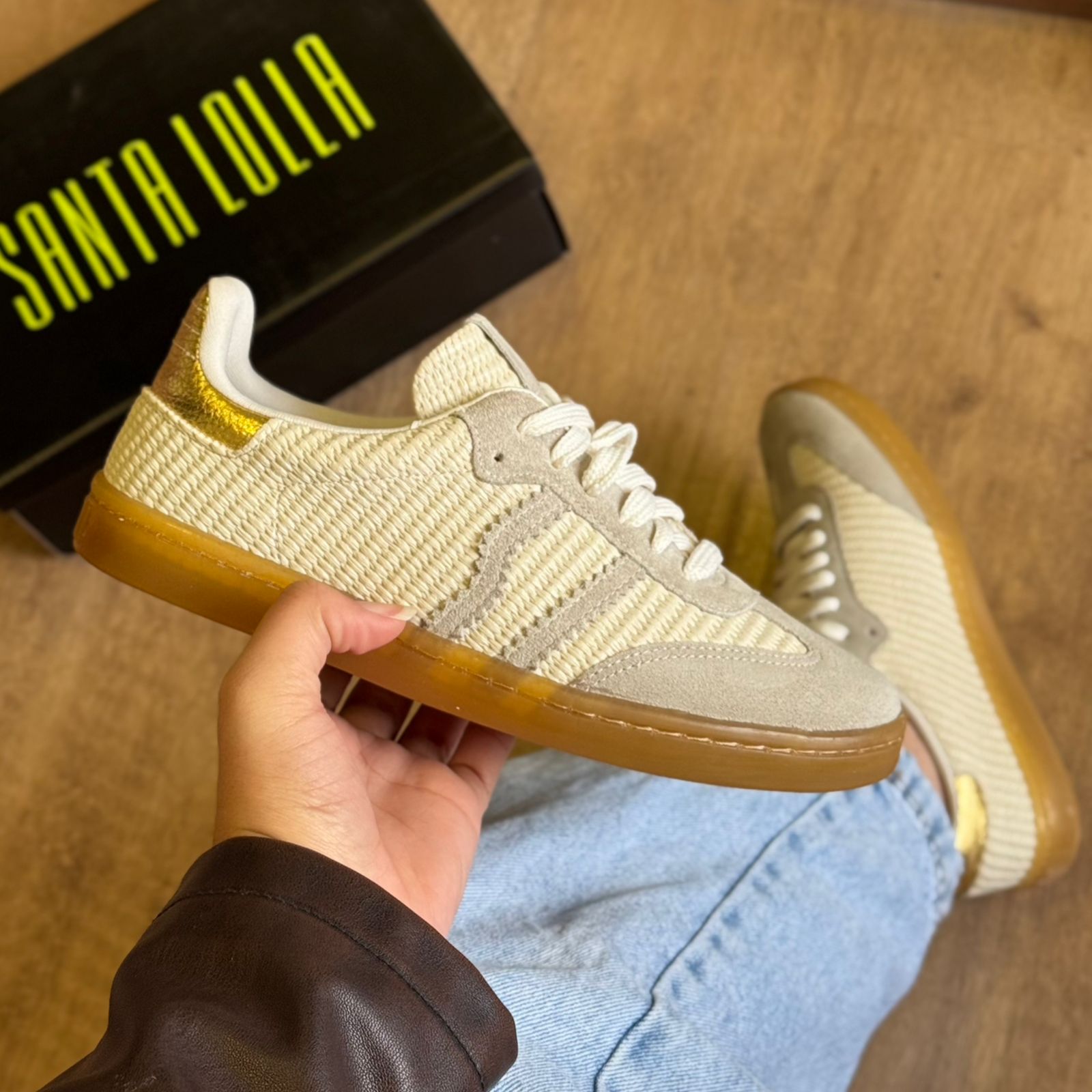 Tênis Santa Lolla Camurça Recortes 056D.4C9C.035A