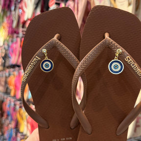 Havaianas Square + Pin Olho Grego Pendurado