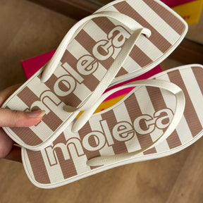 Chinelo de Dedo Moleca Listras 5552.300