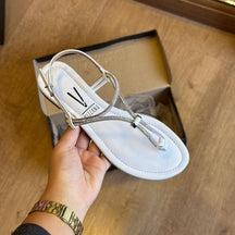 Sandália Rasteira Vizzano Tira com Strass 6371.395