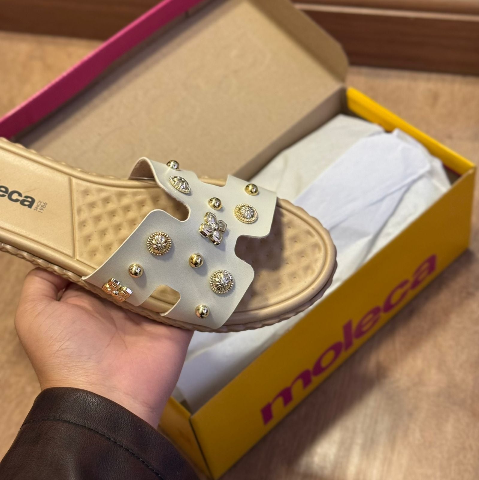 Rasteira Moleca Slide Pedrarias 5452.254