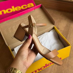 Sandália Moleca Salto Bloco Ajuste Prático 5496.101