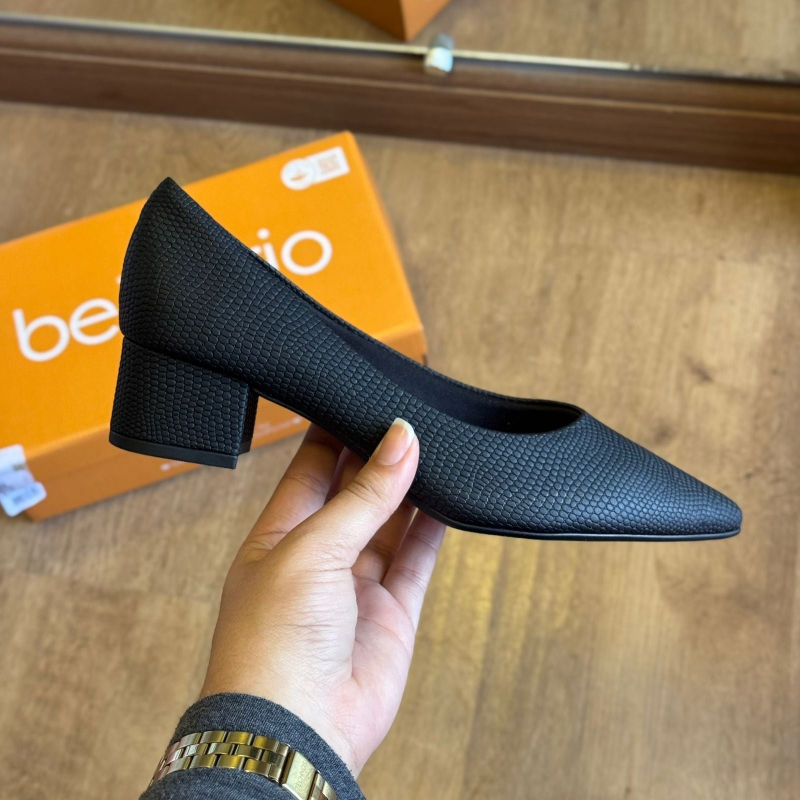 Sandália Beira Rio Salto Bloco 4182.200