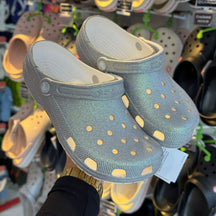 Crocs Classic Iridescent Glitter Clog