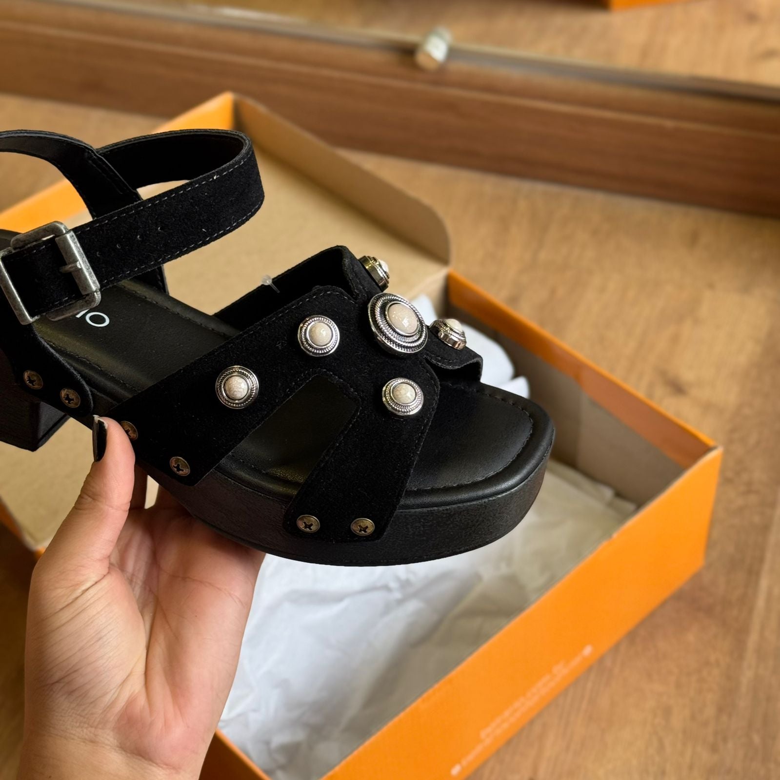 Tamanco Beira Rio Camurça 8559.104