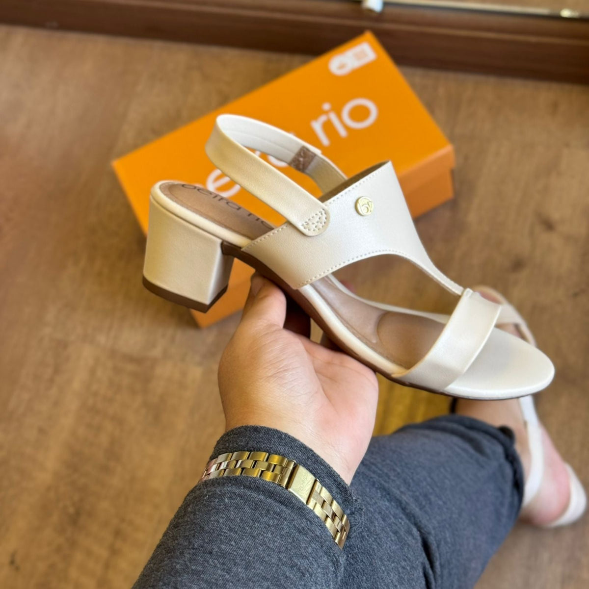 Sandália Beira Rio Salto Bloco 8246.1211