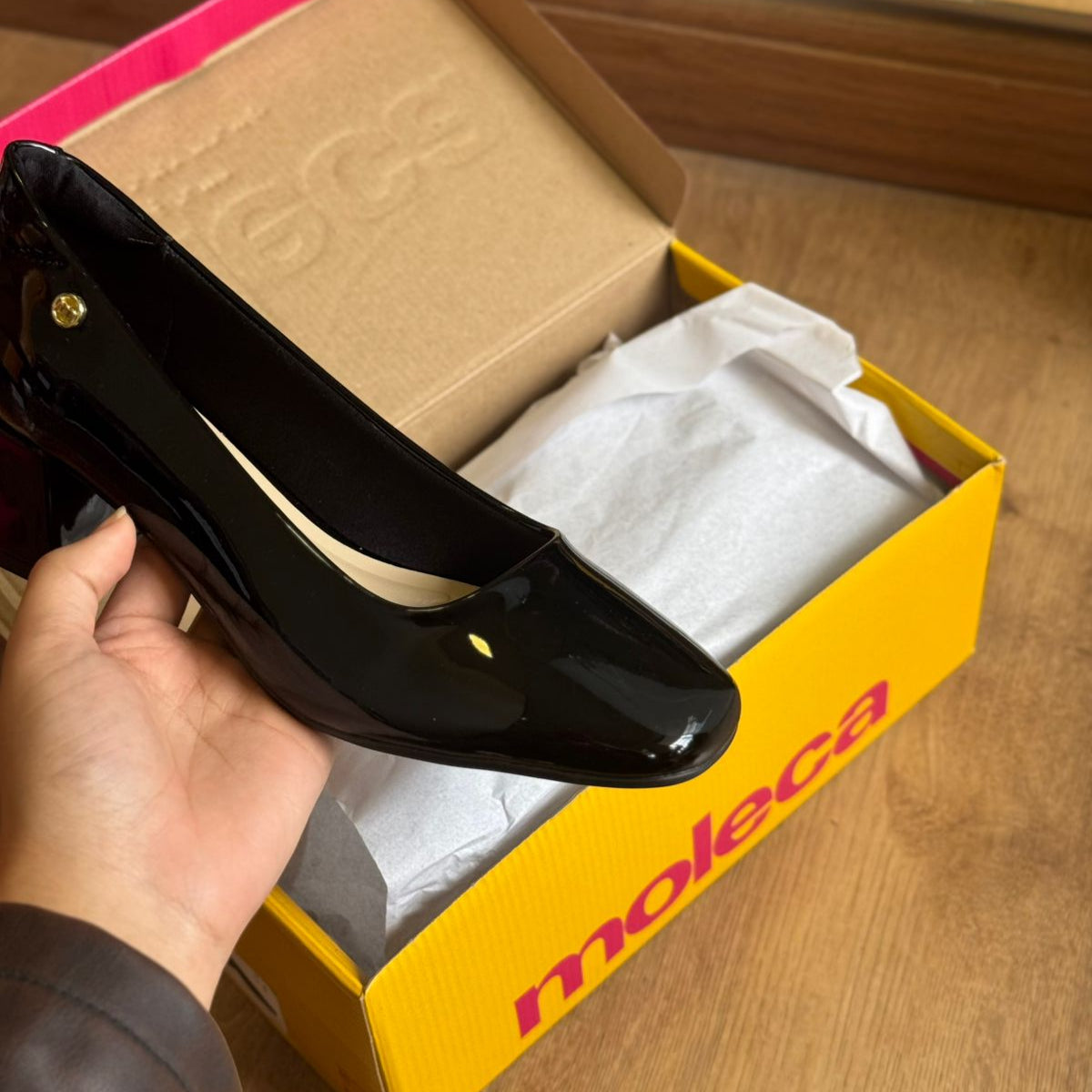 Sapato Moleca Salto Bloco 5822.100