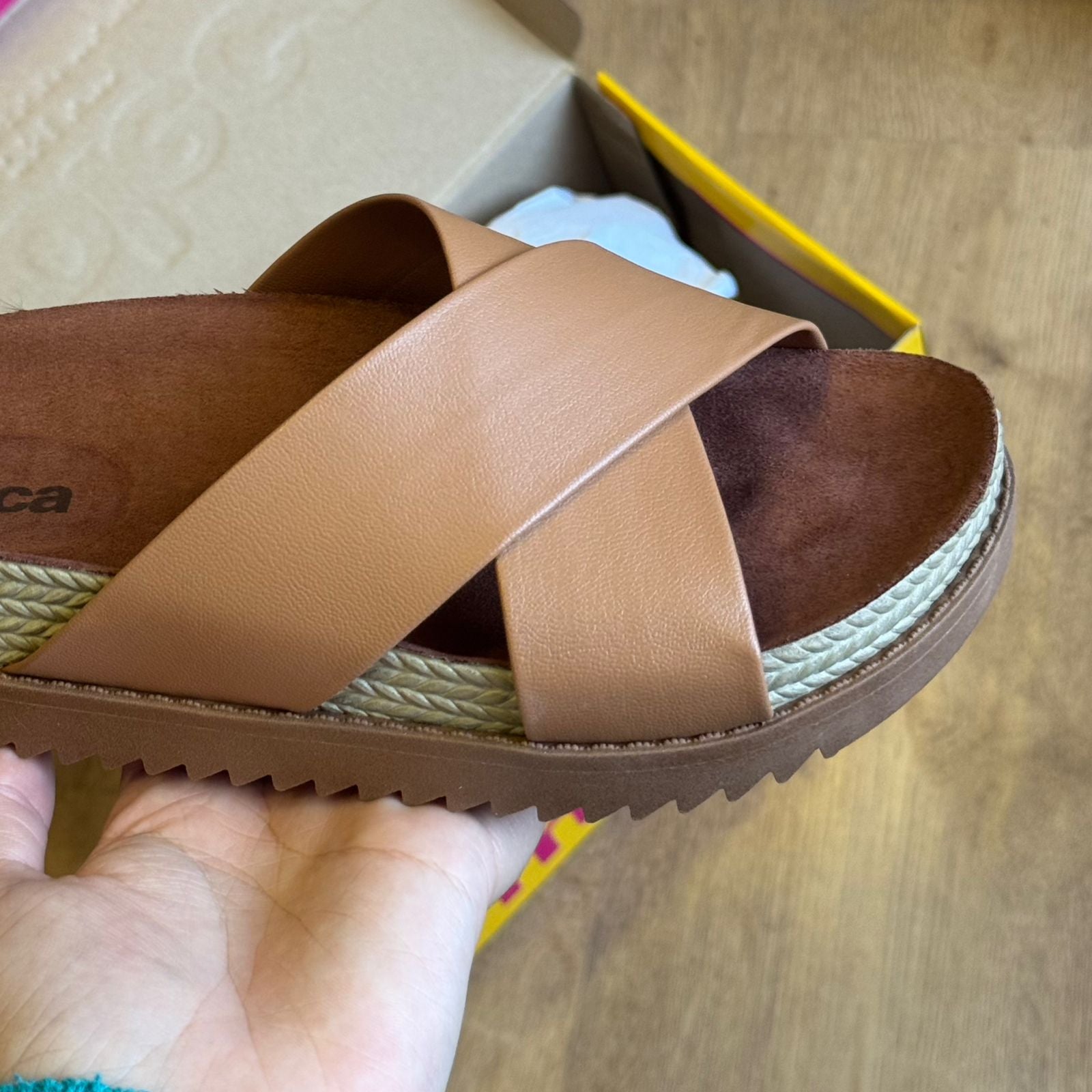 Sandália Moleca Papete em X 5500.215