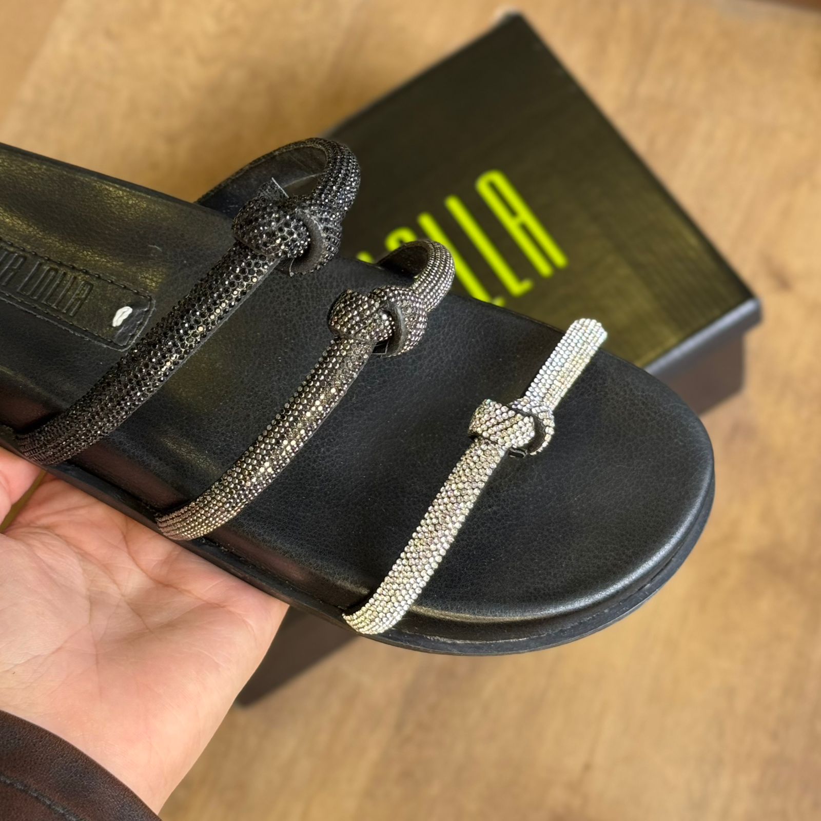 Sandália Santa Lolla Triplo Nó Prateado 089A.5267.0300