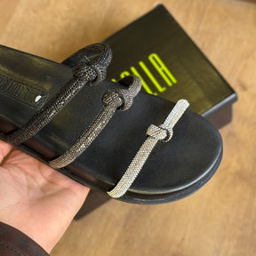 Sandália Santa Lolla Triplo Nó Prateado 089A.5267.0300