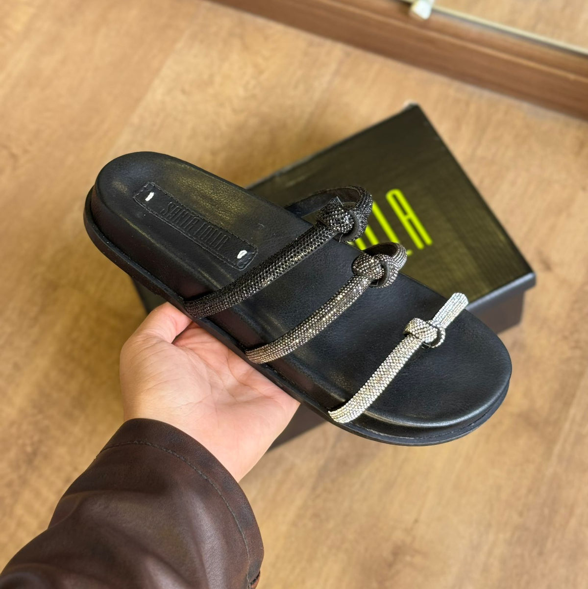 Sandália Santa Lolla Triplo Nó Prateado 089A.5267.0300