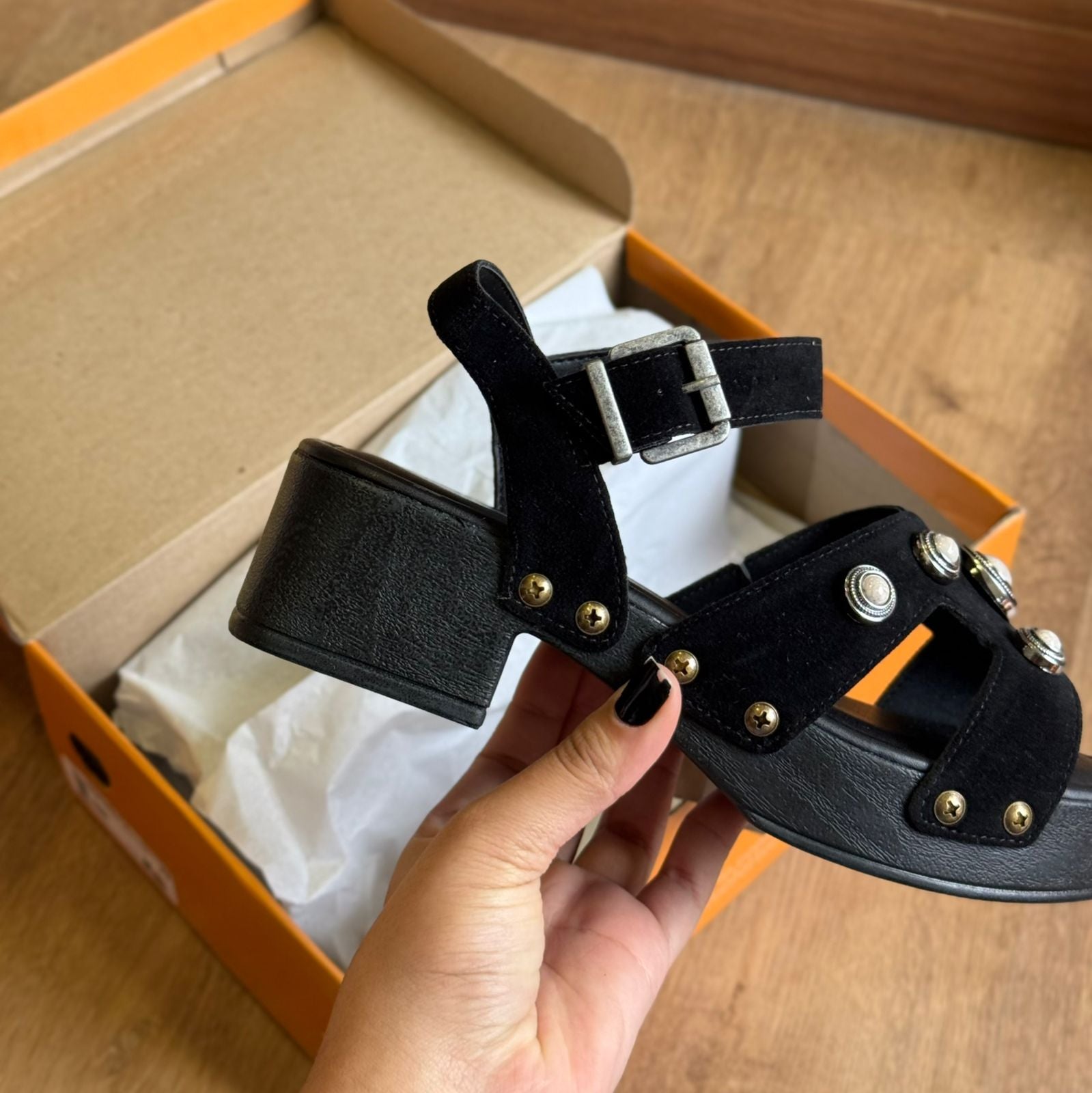 Tamanco Beira Rio Camurça 8559.104