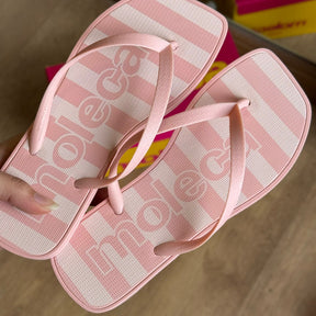 Chinelo de Dedo Moleca Listras 5552.300