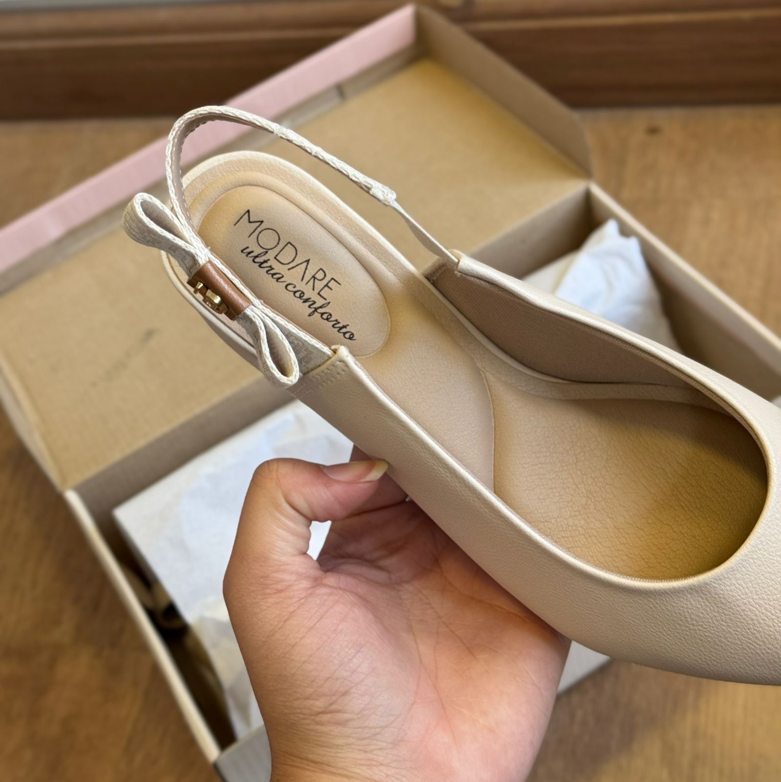 Sandália Modare MD Dourado 7340.132