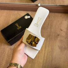 Sandália Vizzano Rasteira Detalhe Dourado 6553.100