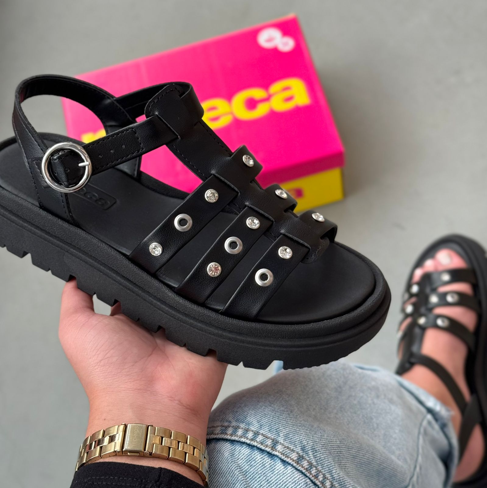 Sandália Moleca Tiras Finas 5504.115