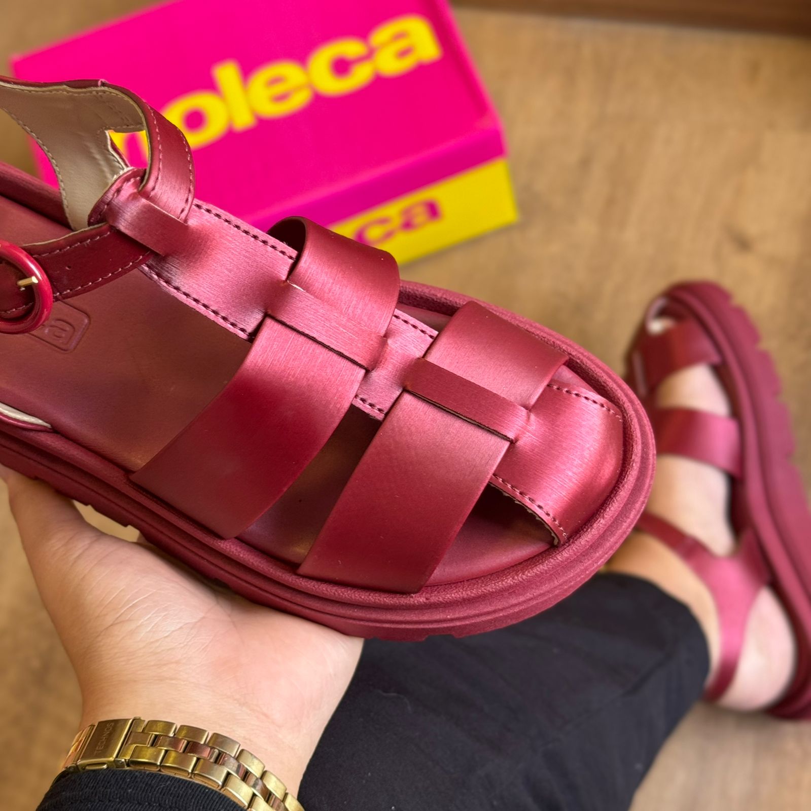 Sandália Papete Tratorada Moleca 5504.114