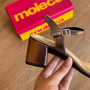 Sandália Moleca Salto Bloco Ajuste Prático 5496.101