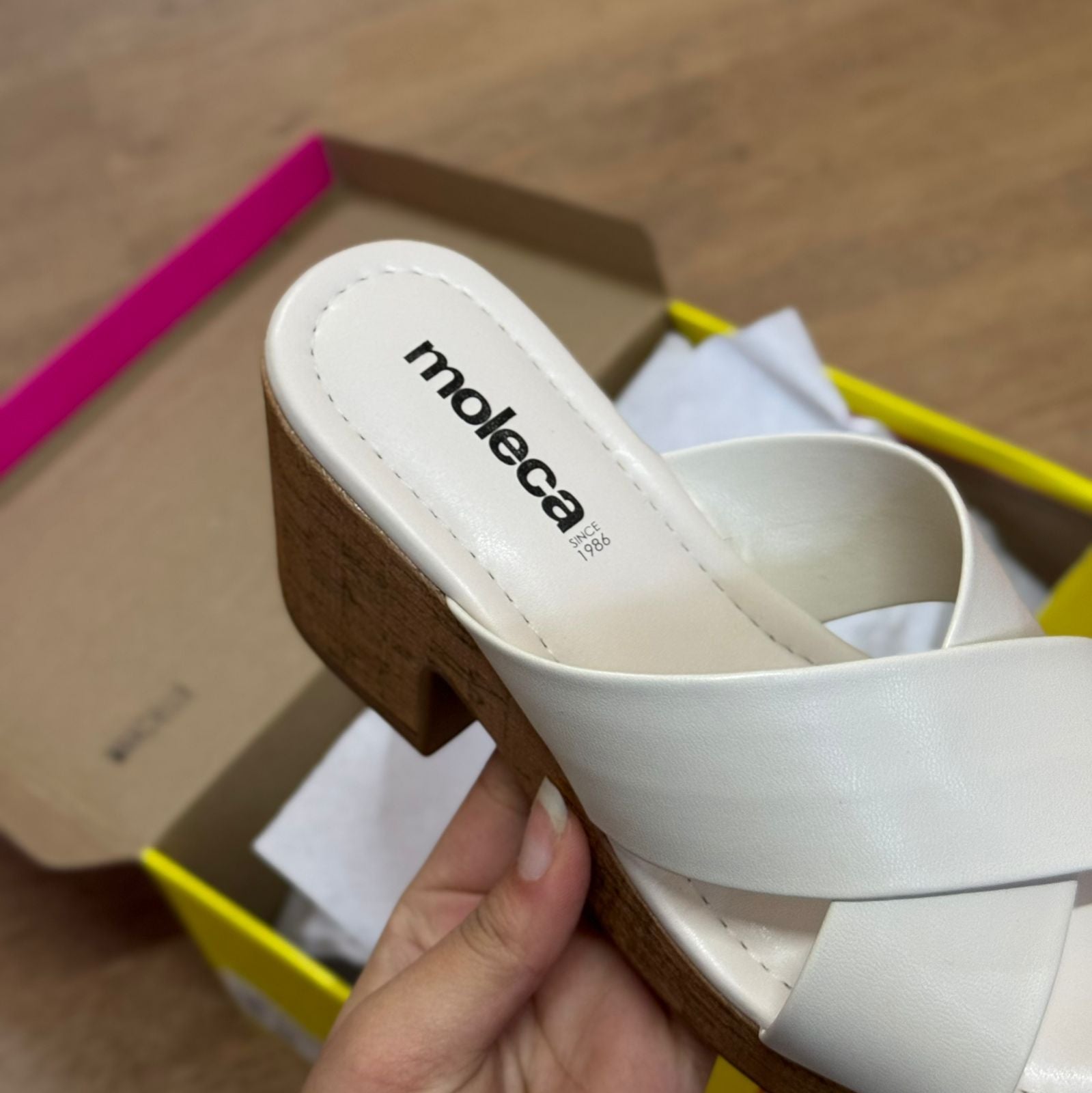 Tamanco Moleca Tiras Cruzadas Natural 5549.100