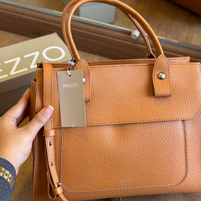 Bolsa Tote Arezzo Grande Detalhe Camurça A500230786