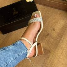 Salto Vizzano Salto Bloco Tira Brilhosa 6558.102