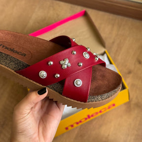 Sandália Papete Moleca em X Pedrarias 5500.112