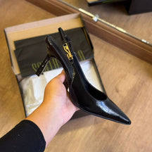 Scarpin Slingback Santa Lolla Verniz Salto Fino Médio 06D1.49EB.0202