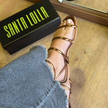 Sandália Santa Lolla Rasteira Tiras Finas 086C.4C78.0A14