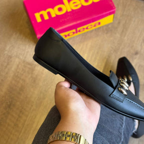 Sapatilha Moleca Pontilhado Dourado 5821.106