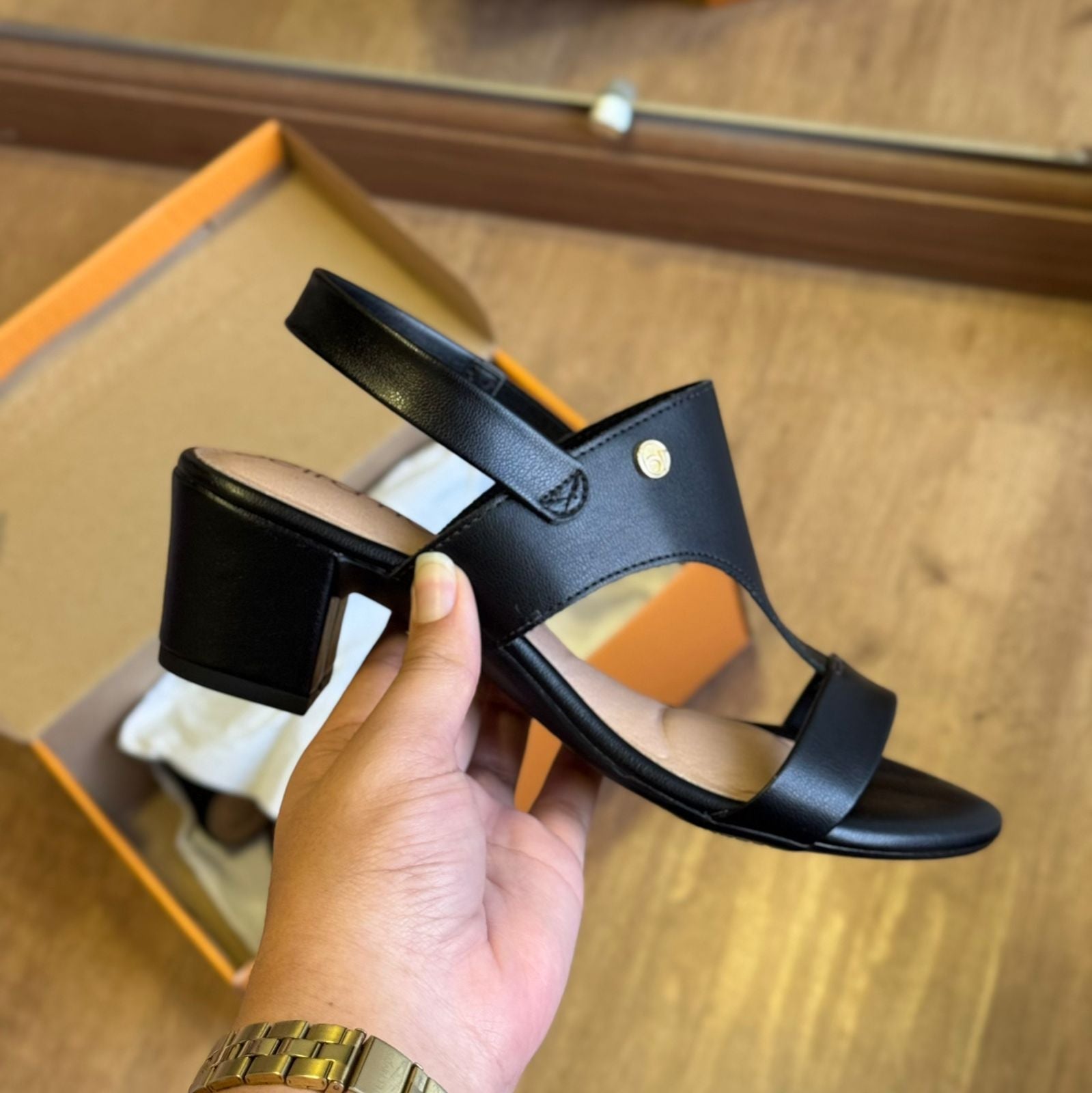 Sandália Beira Rio Salto Bloco 8246.1211